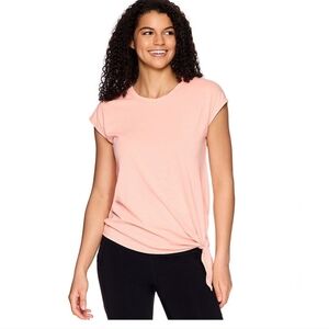 Women's GAIAM Burnout Side-Tie Peach Tee